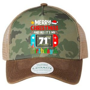 Video Game Lover Merry Christmas Yes ItS My 71th Birthday Cute Gift Legacy Tie Dye Trucker Hat