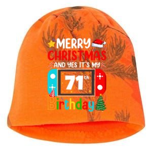 Video Game Lover Merry Christmas Yes ItS My 71th Birthday Cute Gift Kati - Camo Knit Beanie