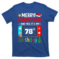 Video Game Lover Merry Christmas Yes ItS My 78th Birthday Great Gift T-Shirt