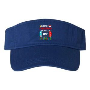 Video Game Lover Merry Christmas Yes ItS My 84th Birthday Gift Valucap Bio-Washed Visor