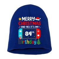 Video Game Lover Merry Christmas Yes ItS My 84th Birthday Gift Short Acrylic Beanie