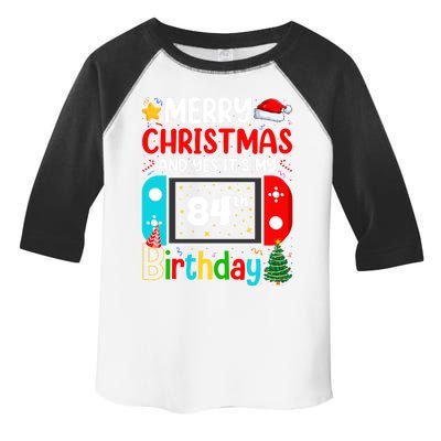 Video Game Lover Merry Christmas Yes ItS My 84th Birthday Gift Toddler Fine Jersey T-Shirt