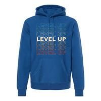 Vintage Gamer Level Up Video Game Lover Retro Gaming Gift Premium Hoodie