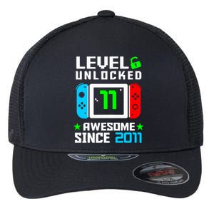 Video Game Level 11 Unlocked 11th Birthday Flexfit Unipanel Trucker Cap