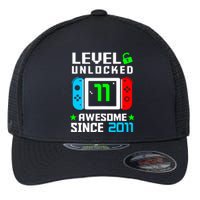 Video Game Level 11 Unlocked 11th Birthday Flexfit Unipanel Trucker Cap