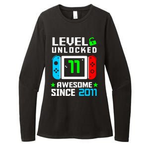 Video Game Level 11 Unlocked 11th Birthday Womens CVC Long Sleeve Shirt