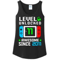 Video Game Level 11 Unlocked 11th Birthday Ladies Essential Tank