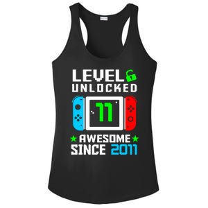 Video Game Level 11 Unlocked 11th Birthday Ladies PosiCharge Competitor Racerback Tank