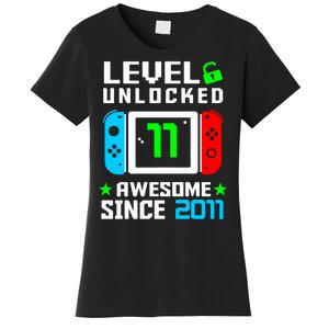 Video Game Level 11 Unlocked 11th Birthday Women's T-Shirt