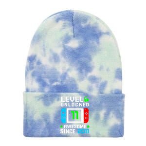 Video Game Level 11 Unlocked 11th Birthday Tie Dye 12in Knit Beanie