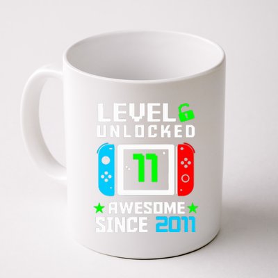 Video Game Level 11 Unlocked 11th Birthday Coffee Mug