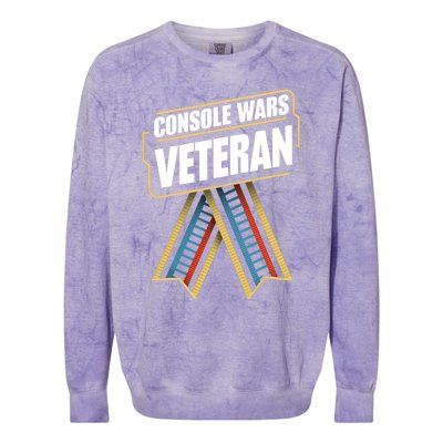 Veteran Gamer Love Vintage 80S 90S Arcade Console Gaming Gift Colorblast Crewneck Sweatshirt