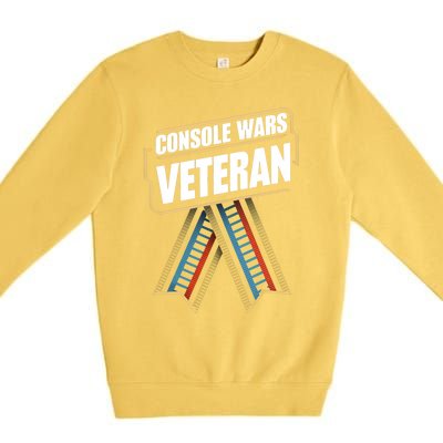 Veteran Gamer Love Vintage 80S 90S Arcade Console Gaming Gift Premium Crewneck Sweatshirt