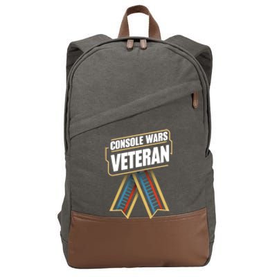 Veteran Gamer Love Vintage 80S 90S Arcade Console Gaming Gift Cotton Canvas Backpack