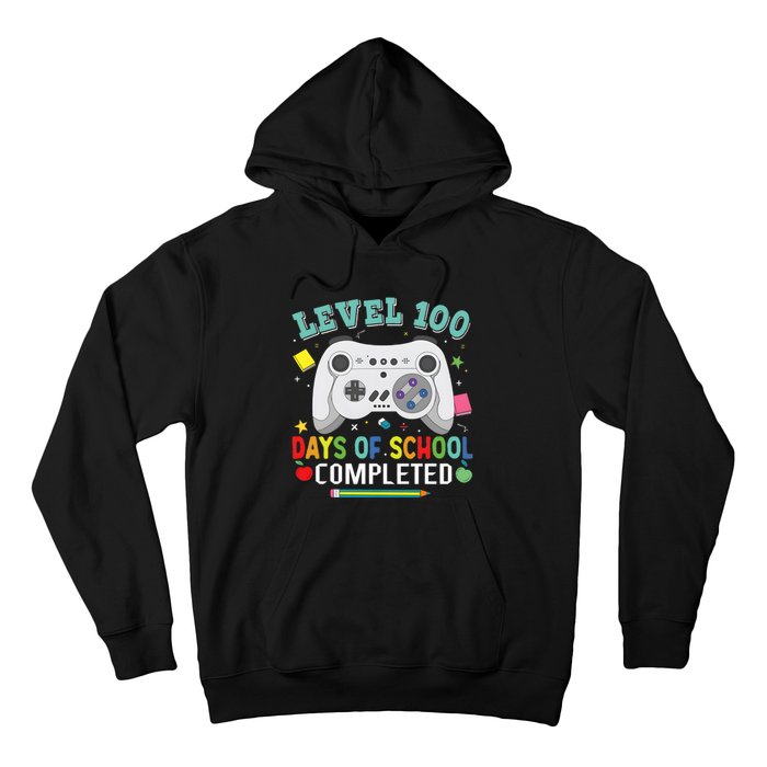 Video Game Level 100 Days Of School Completed Hoodie