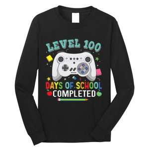 Video Game Level 100 Days Of School Completed Long Sleeve Shirt