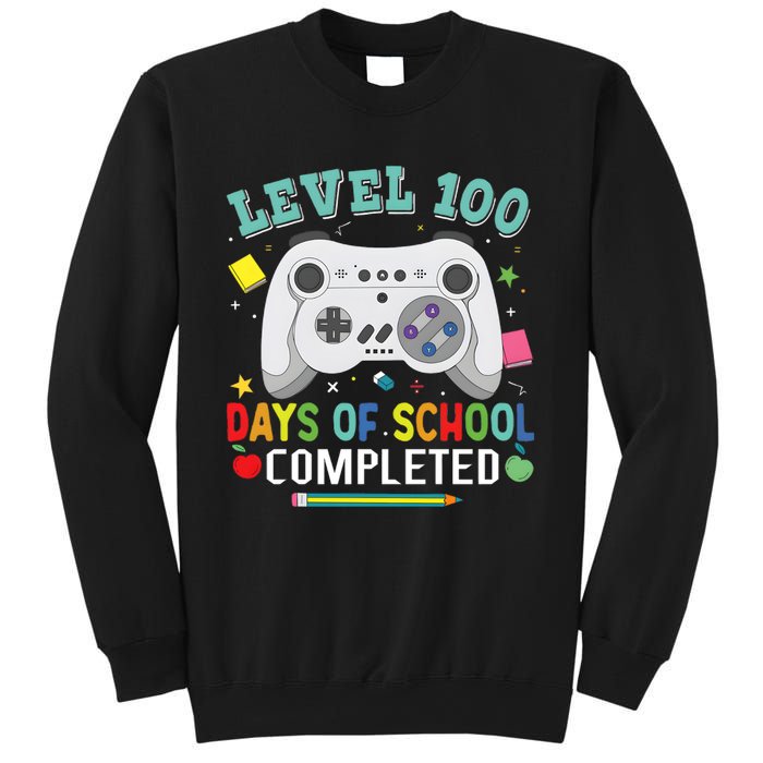 Video Game Level 100 Days Of School Completed Sweatshirt