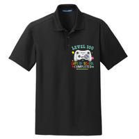 Video Game Level 100 Days Of School Completed Dry Zone Grid Polo