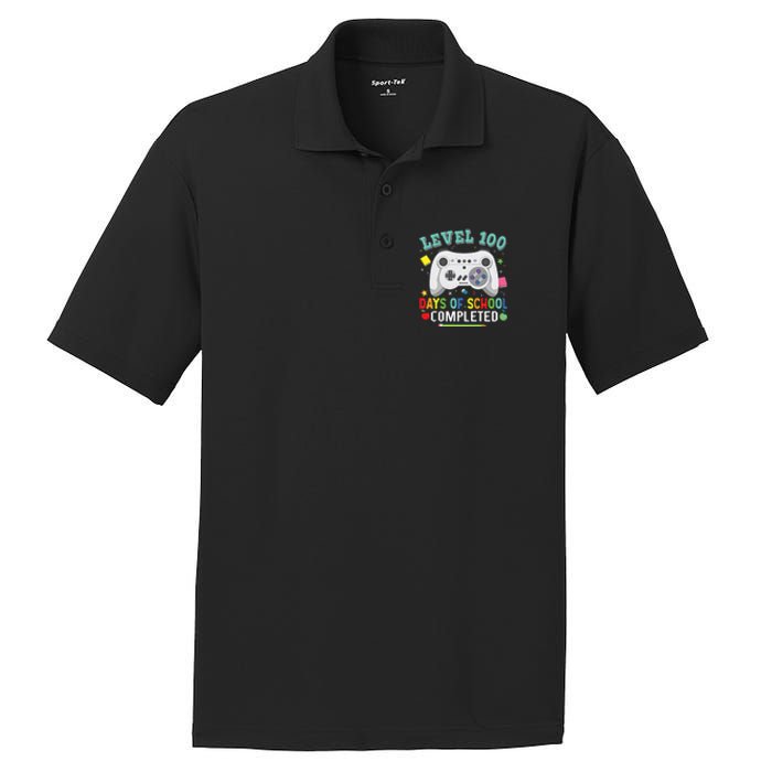 Video Game Level 100 Days Of School Completed PosiCharge RacerMesh Polo