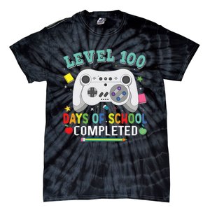 Video Game Level 100 Days Of School Completed Tie-Dye T-Shirt