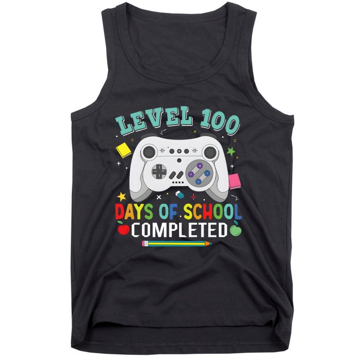 Video Game Level 100 Days Of School Completed Tank Top