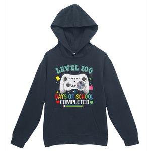 Video Game Level 100 Days Of School Completed Urban Pullover Hoodie