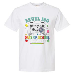 Video Game Level 100 Days Of School Completed Garment-Dyed Heavyweight T-Shirt