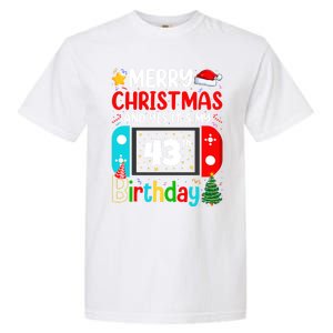 Video Game Lover Merry Christmas Yes ItS My 43th Birthday Great Gift Garment-Dyed Heavyweight T-Shirt