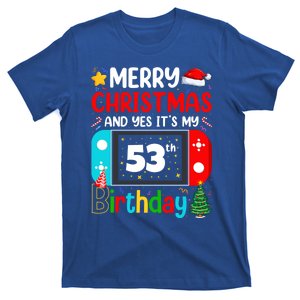 Video Game Lover Merry Christmas Yes ItS My 53th Birthday Funny Gift T-Shirt