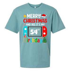 Video Game Lover Merry Christmas Yes ItS My 54th Birthday Meaningful Gift Sueded Cloud Jersey T-Shirt