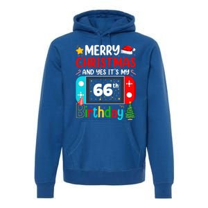 Video Game Lover Merry Christmas Yes ItS My 66th Birthday Meaningful Gift Premium Hoodie