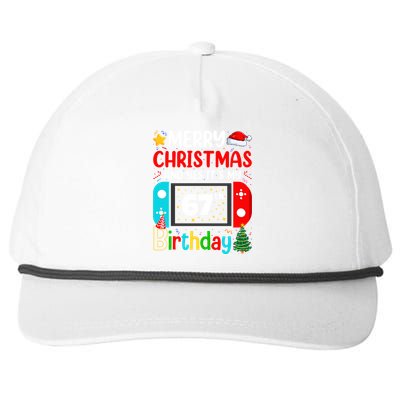 Video Game Lover Merry Christmas Yes ItS My 67th Birthday Gift Snapback Five-Panel Rope Hat