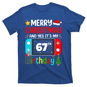 Video Game Lover Merry Christmas Yes ItS My 67th Birthday Gift T-Shirt