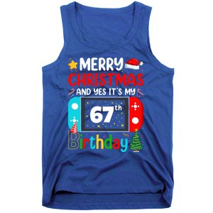 Video Game Lover Merry Christmas Yes ItS My 67th Birthday Gift Tank Top