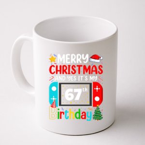 Video Game Lover Merry Christmas Yes ItS My 67th Birthday Gift Coffee Mug