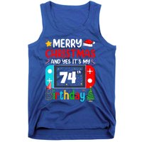 Video Game Lover Merry Christmas Yes ItS My 74th Birthday Gift Tank Top