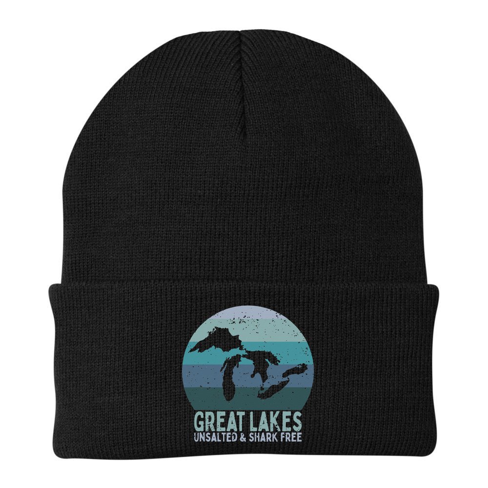 Vintage Great Lakes Unsalted and Shark Free Lake Life Beanie