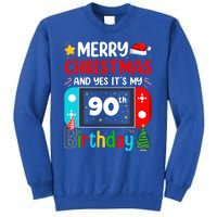 Video Game Lover Merry Christmas Yes ItS My 90th Birthday Gift Sweatshirt