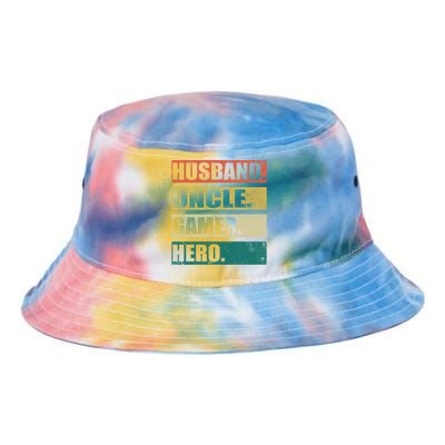 Video Game Lover Vintage Husband Uncle Gamer Fathers Day Cute Gift Tie Dye Newport Bucket Hat