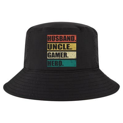 Video Game Lover Vintage Husband Uncle Gamer Fathers Day Cute Gift Cool Comfort Performance Bucket Hat