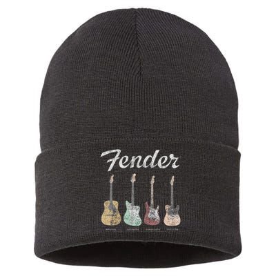 Vintage Guitar Lineup Sustainable Knit Beanie