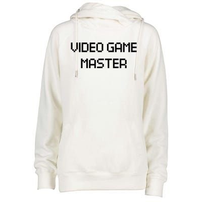 Video Game Master Funny Video Gamer Gift Meaningful Gift Womens Funnel Neck Pullover Hood