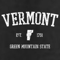 Vermont Green Mountain State Est 1791 7 Panel Mesh Trucker Snapback Hat