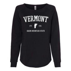 Vermont Green Mountain State Est 1791 Womens California Wash Sweatshirt