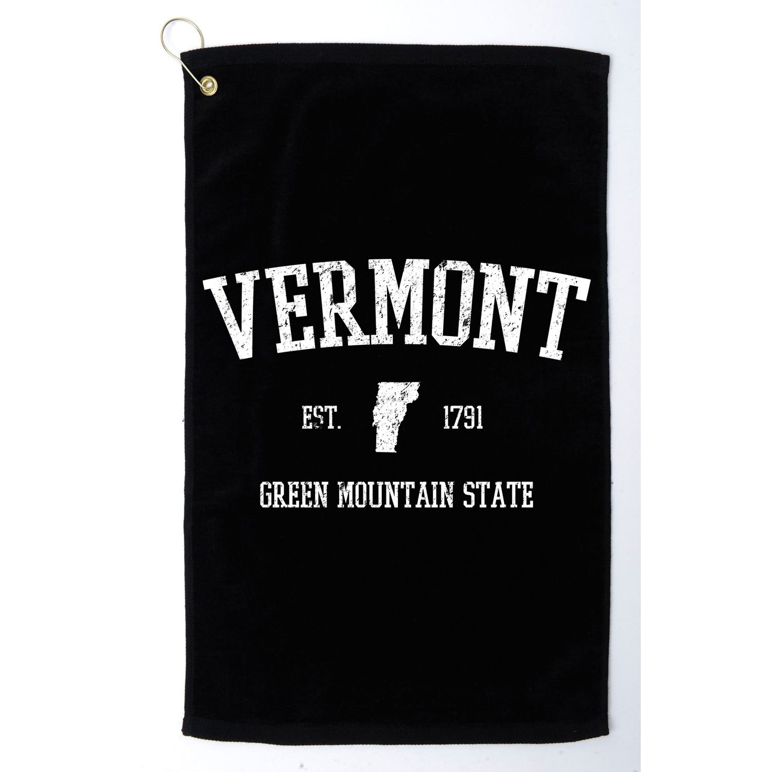 Vermont Green Mountain State Est 1791 Golf Towel