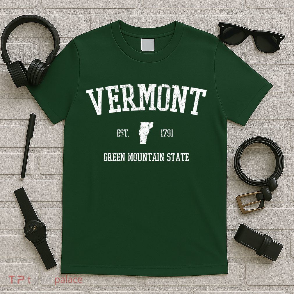 Vermont Green Mountain State Est 1791 T-Shirt