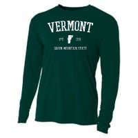 Vermont Green Mountain State Est 1791 Cooling Performance Long Sleeve Crew