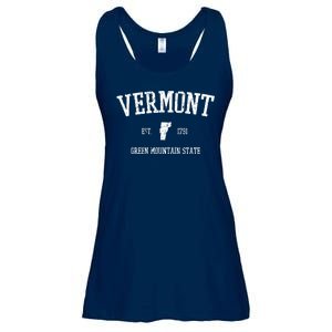 Vermont Green Mountain State Est 1791 Ladies Essential Flowy Tank