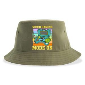 Video Gaming Mode On Video Gamer Gift Sustainable Bucket Hat