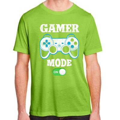 Vintage Gamer Mode On Video Gaming Controller Game Players Gift Adult ChromaSoft Performance T-Shirt